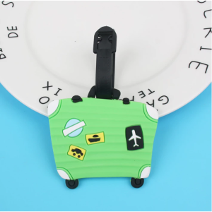 Suitcase Pattern Design Luggage Tag Green
